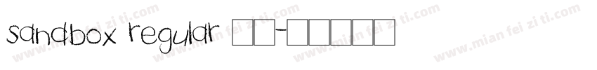 sandbox regular 字体字体转换